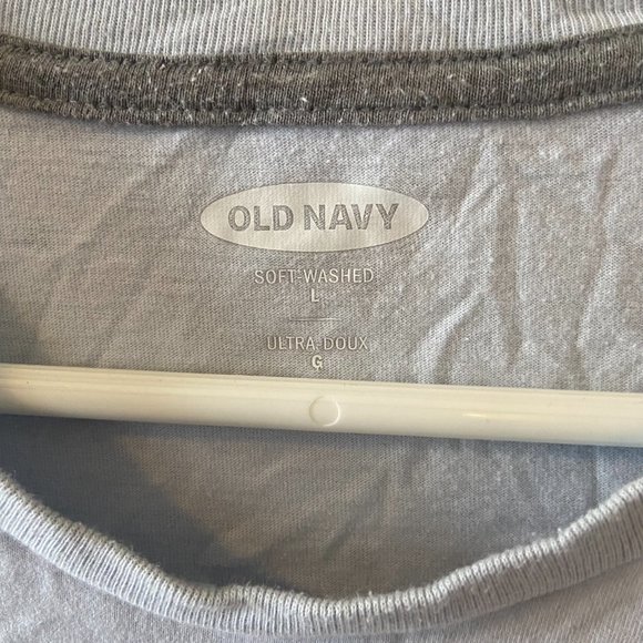 Light Blue patterned Old Navy Shirt (L) - Picture 2 of 3